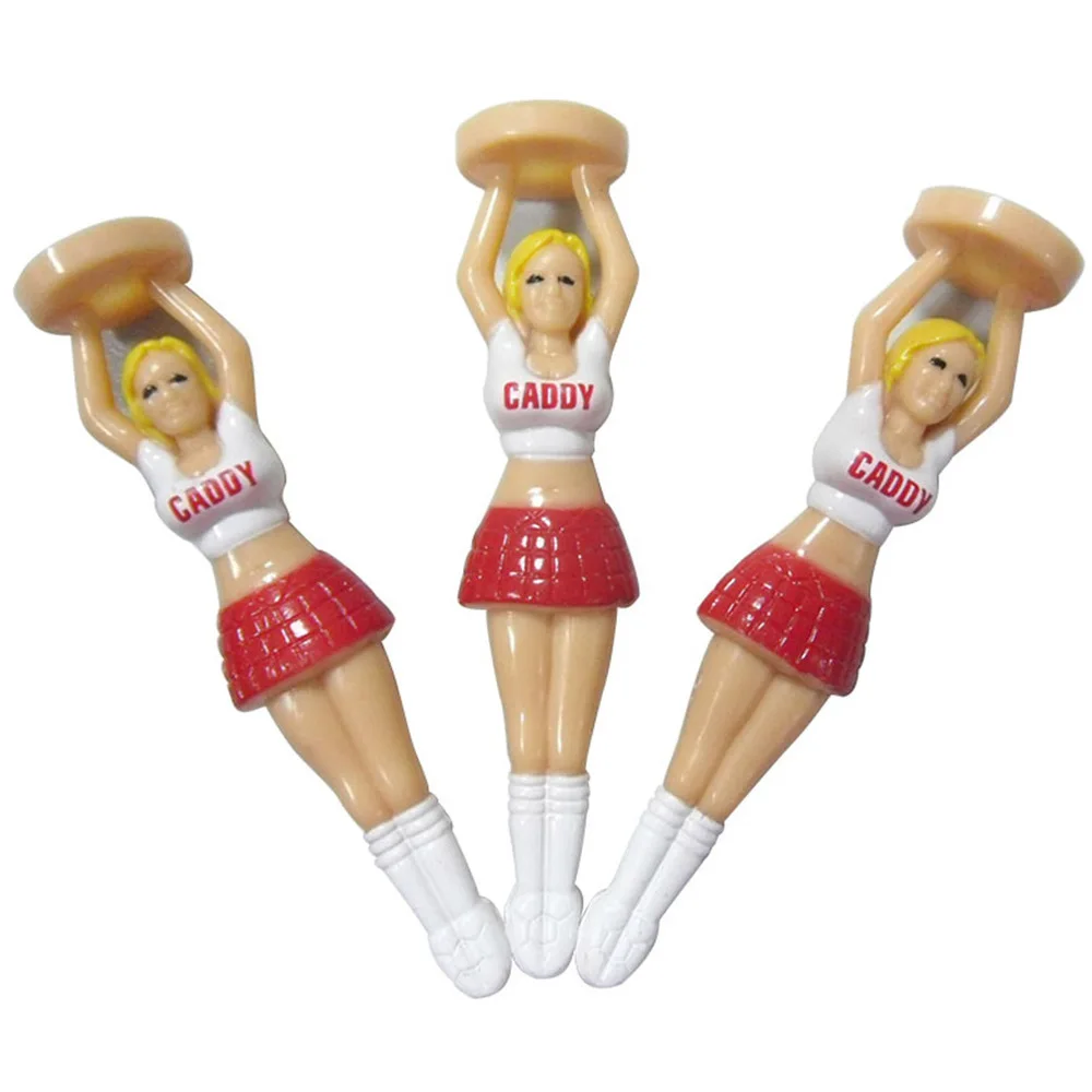 

4PCS/Pack Outdoor Girl Tees Plastic Holder for Golfers Sport Use Gift