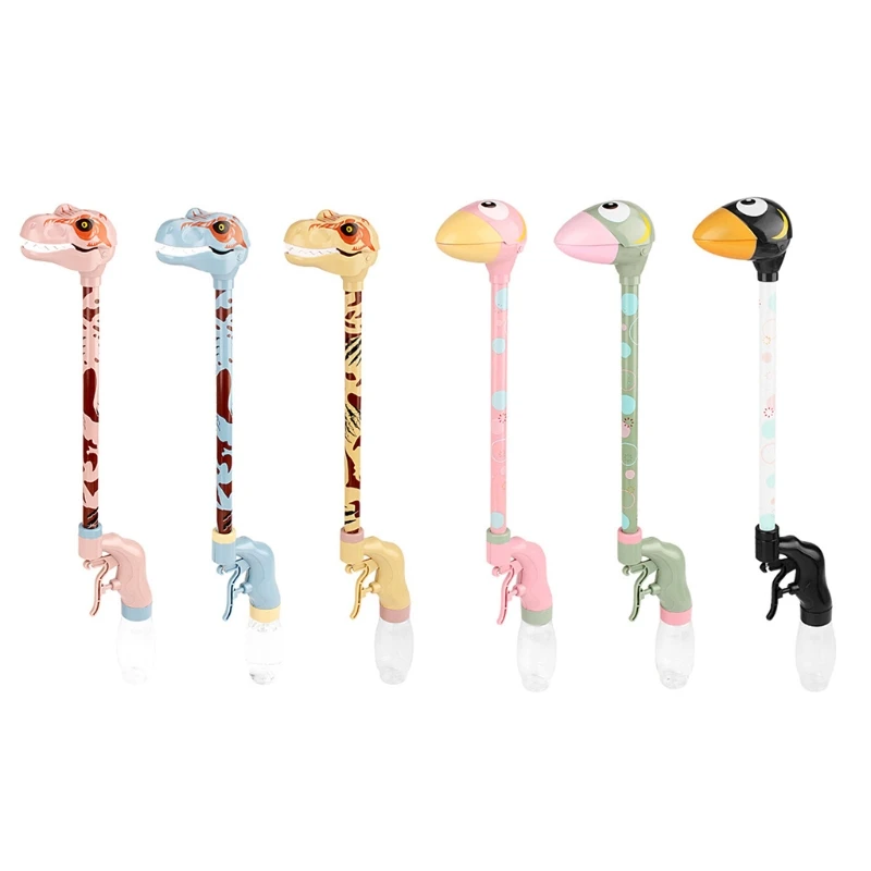 

2021 new beach toy water gun toy sand pit water toy outdoor spray gun water bottle play summer dinosaur duck spray gun
