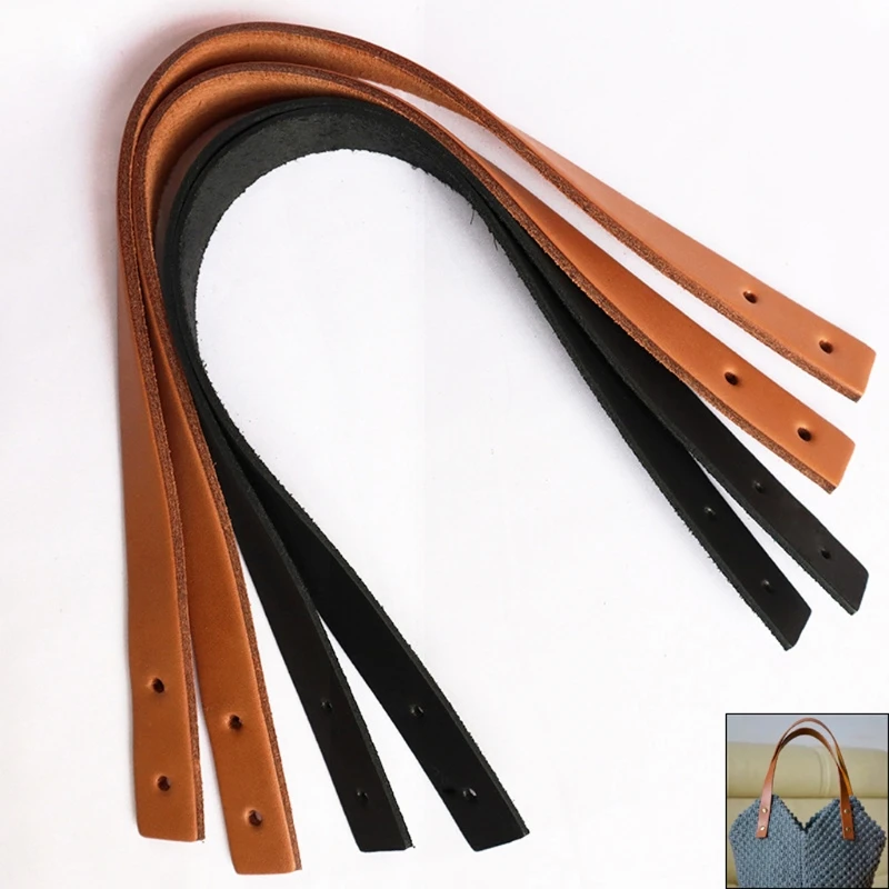 

6Pcs Cow Split Leather Purse Handles Genuine Leather Bag Straps DIY Handbag