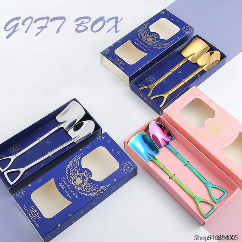 

Креативная Ретро Лопата кофейная ложка 410 нержавеющая сталь ложка десертная ложка для арбуза Мороженое ложка наконечник Лопата плоская лоп...