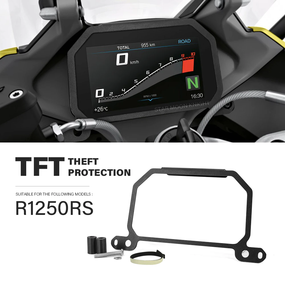 

Motorcycle Accessories Meter Frame TFT Theft Protection Screen Protector Brace Instrument Guard For BMW R1250RS R 1250 RS