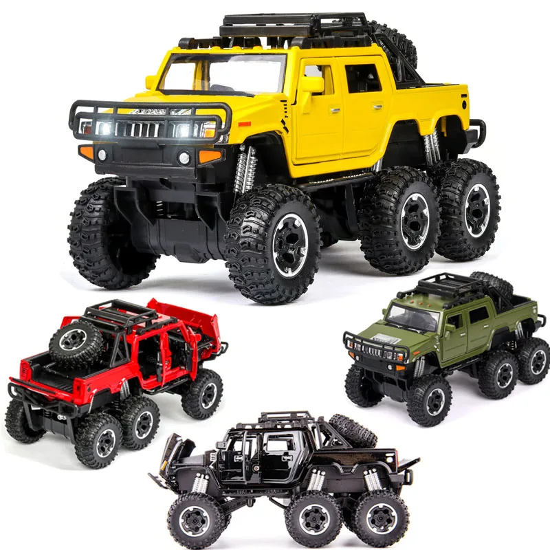 1:32 бесплатная доставка пикап Hummer сплав модель автомобиля звук и светильник