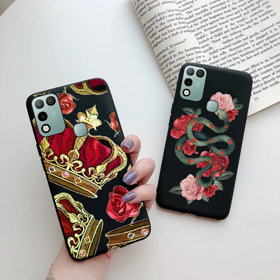 for infinix hot 11 play case soft silicone cute cartoon painted phone case for infinix hot 11 play hot11 play back cover fundas free global shipping