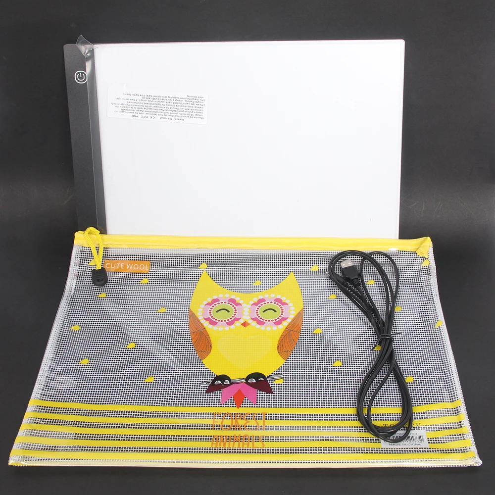 

Three Level DimmableTablet Eye Protection Easier for Diamond Painting Embroidery Tools Accessories NEW A4 Size Led Light Pad