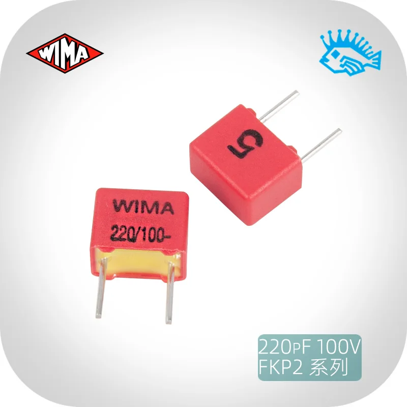 5 шт./50 шт. 220pF 100 в FKP2 WIMA 221/n22/220p Оригинальный Совершенно новый немецкий неполярный
