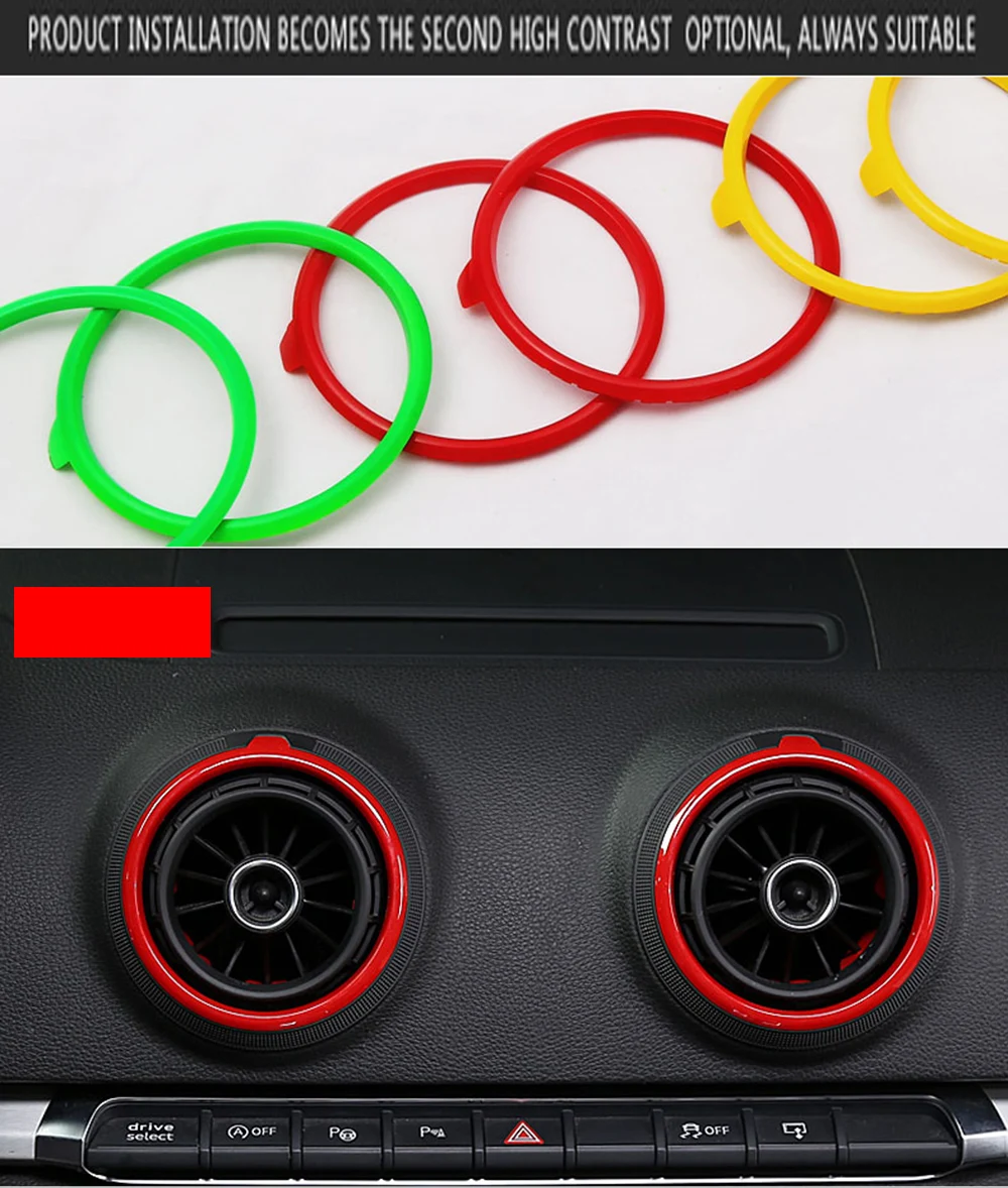 Отделка для автомобильного кондиционера крышка с кольцом Audi A3 S3 8V кабриолета Sline