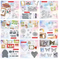 new stamps and cutting dies for 2021 stencil for scrapbooking diy decoration embossed handmade paper card craft template cut die