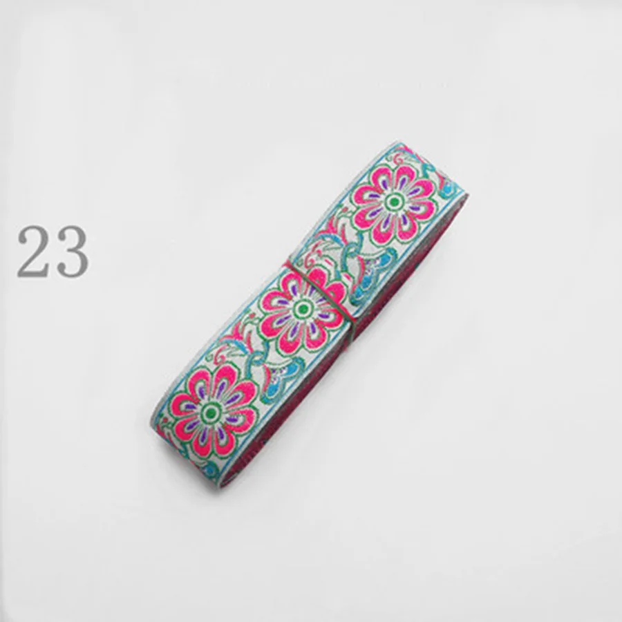 7 метров этническое Рождественское украшение вышивка Цветочная кружевная 3 см