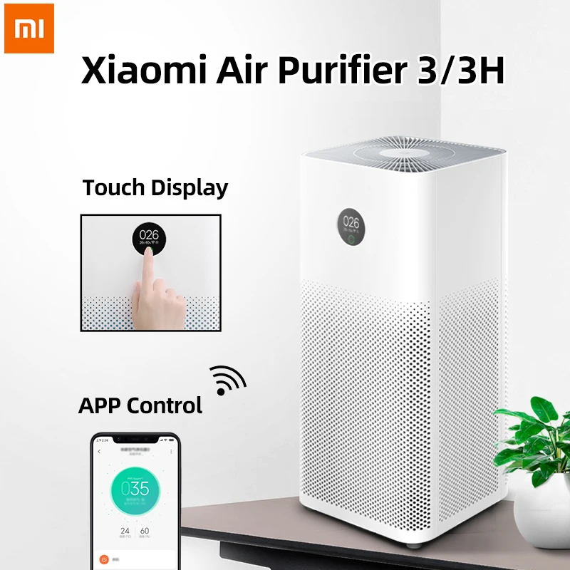 Xiaomi mi очиститель воздуха 3 mi JIA формальдегид Cleanner автоматический домашний освежитель воздуха детектор дыма Hepa фильтр приложение дистанционное управление