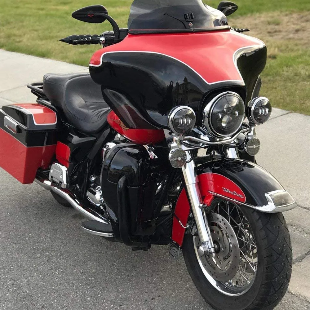 

Cree LED Chip 7inch LED Headlight & 4.5inch Fog Light Lamps Set for Harley FLD FLHTCUSE Softail Motorcycle With Mounting bracket