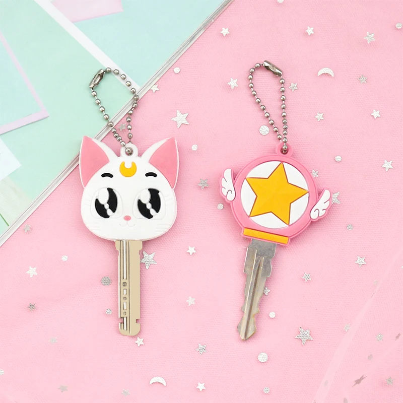 2 шт./компл. новый мультфильм силиконовый защитный ключ чехол Крышка для ключей