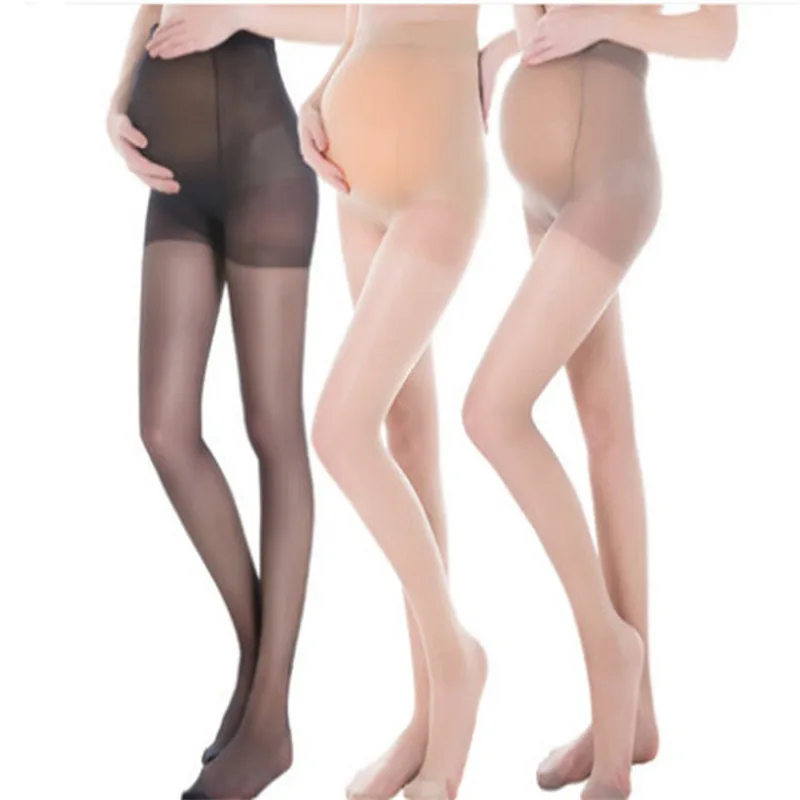 Одежда для беременных летние колготки полная защита тонкие однотонные брюки