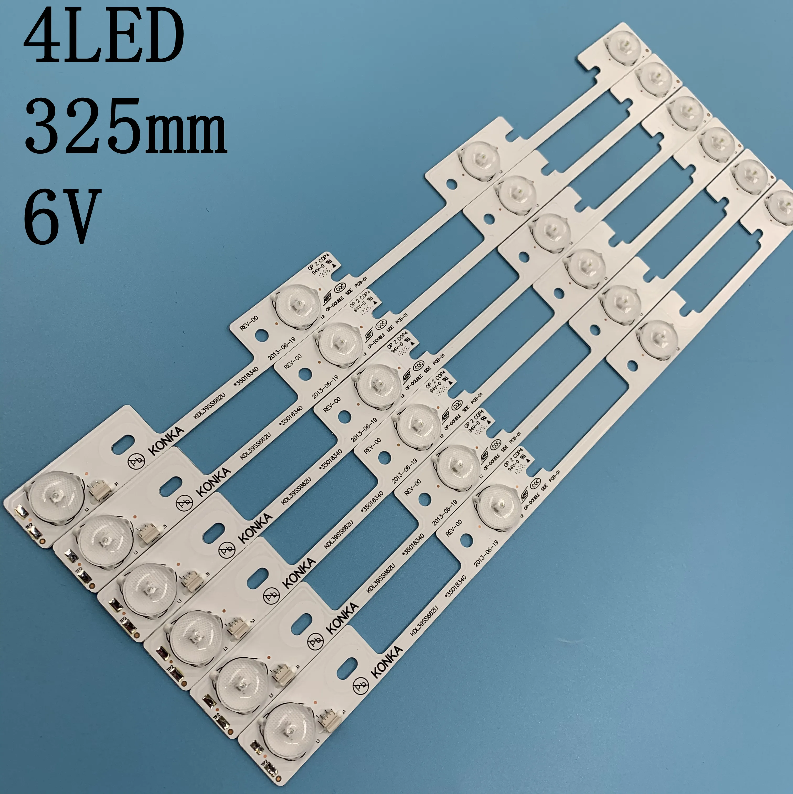 1 шт. светодиодный s * 6 в бар с подсветкой для телевизора KDL39SS662U KDL40SS662U 327 мм | Лампы и