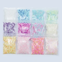 50gbag ab nail art rhinestones pearl mixed size decorations charms multi color crystal beads jewelry polish shinning nail pearl