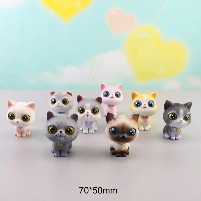 1 шт. Kawaii большой глаз кошка милые встряхивающие головки игрушки Автомобильные