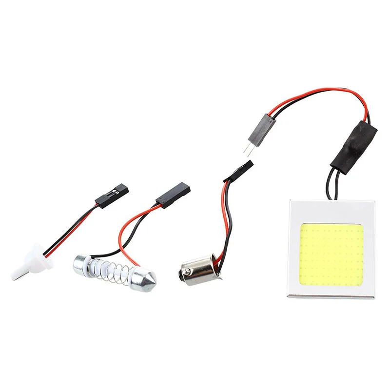 Светильник панель 48 COB Светодиодный белый DC 12V 3 5 W + модуль гирлянды T10 адаптер
