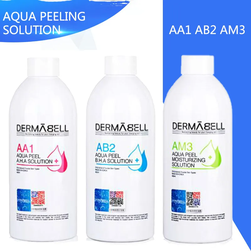 Aqua Peel Concentrated Solution Dermabell 3*400Ml Aqua Peeling Solution Aqua Facial Serum Hydra Facial Serum For Normal Skin