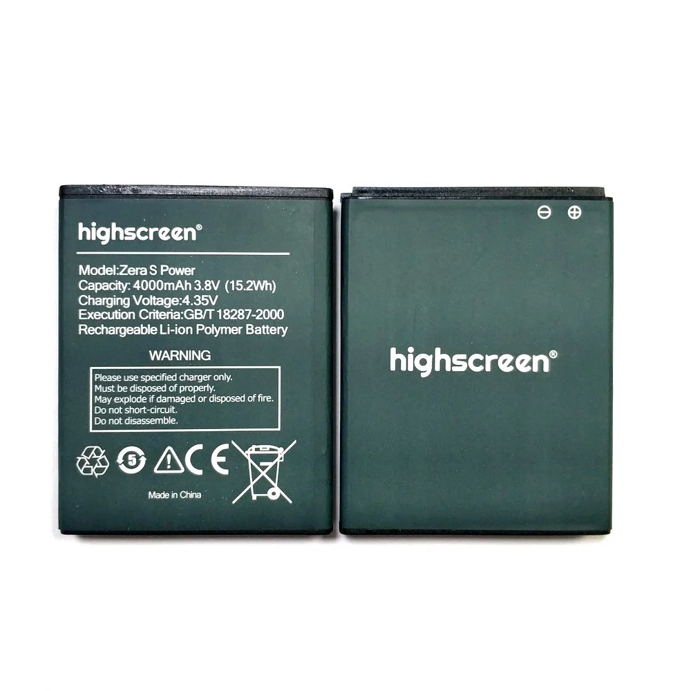 Новый высококачественный сменный аккумулятор 4000 мАч для Highscreen Zera S Power phone + номер