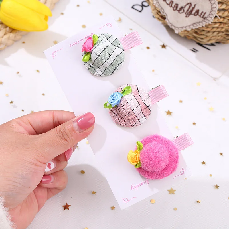 Лидер продаж милая шляпа заколки для волос маленьких девочек Вечерние туфли на