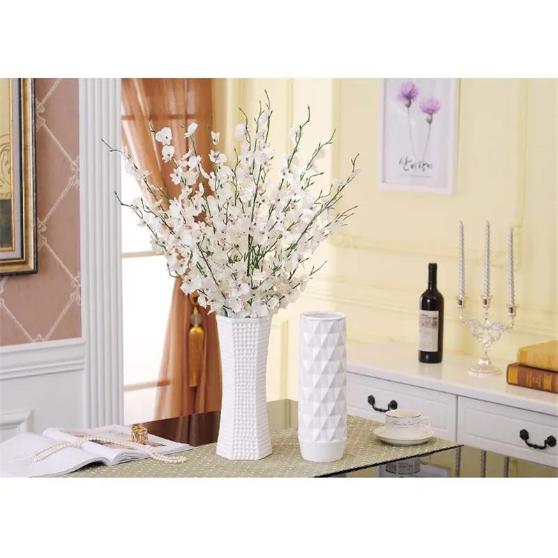 4 PCS Nordic Classic White Ceramic Vase Chinese Arts and Crafts Wedding Decor Porcelain Flower Home Furnishing Decoration | Дом и сад