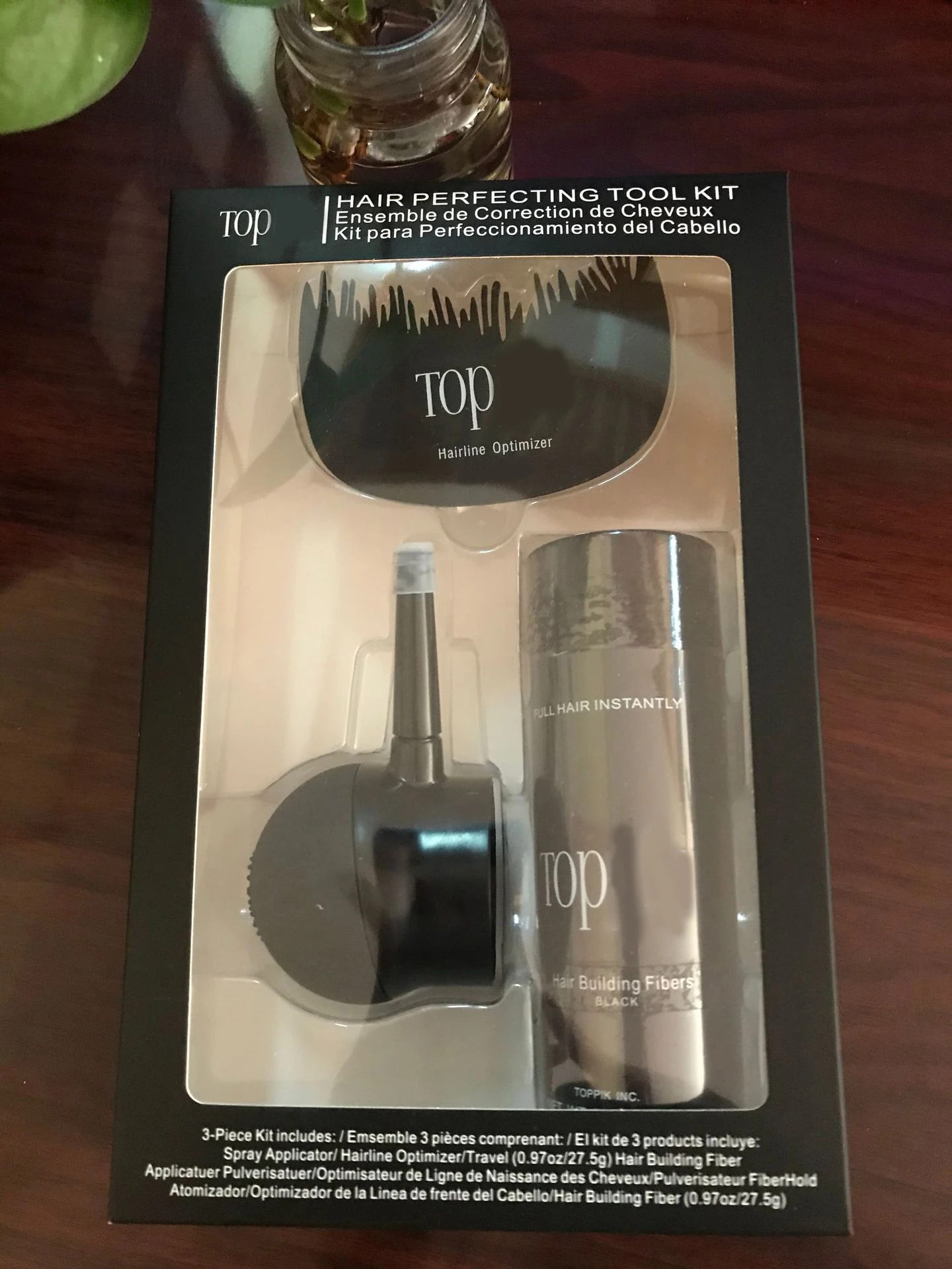 Коробка для волос волокна кератин тема спрей наращивания порошок аппликатор