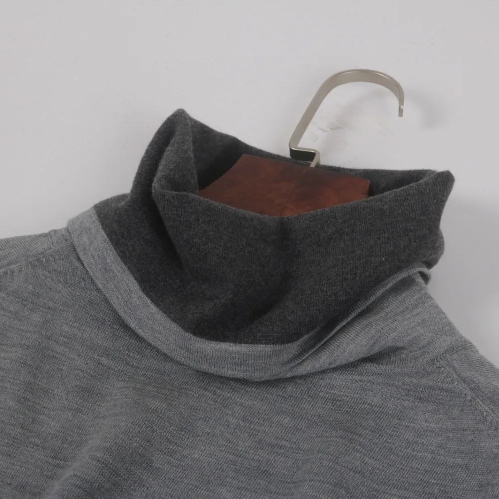 

Warm High-end Wool Bottoming Shirt Women's Slim Silk Long Sleeve High Neck Autumn and Winter Cashmere Knit Bottoming Shirt