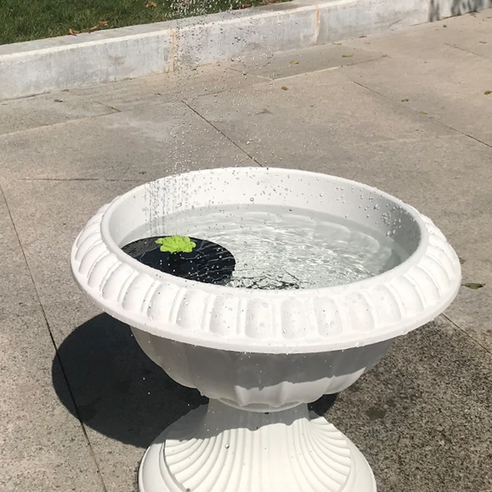 Солнечная панель для фонтана с цветами плавающая ванна питанием от птиц газона