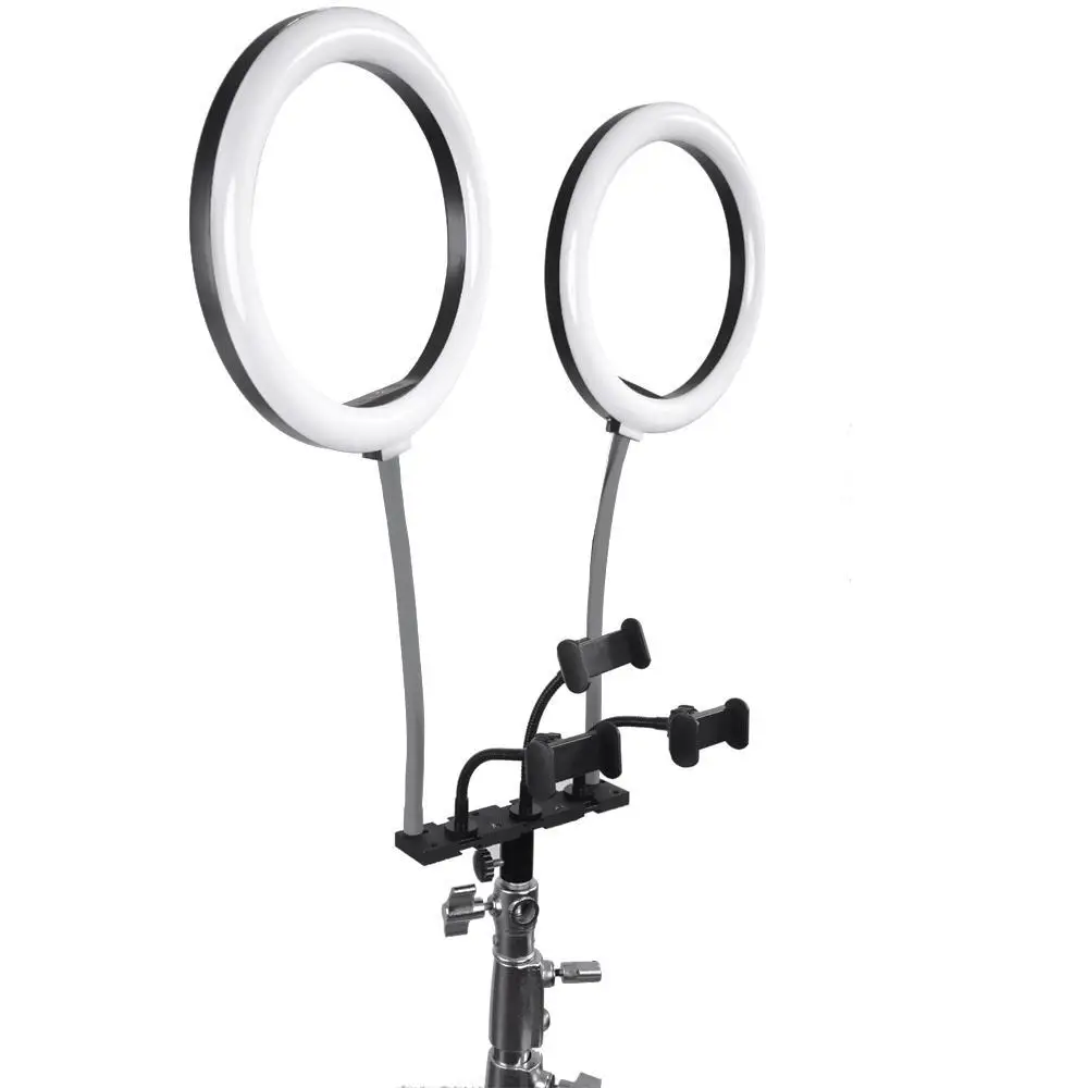 

Double Ring Lights Lamp Yidoblo TAS-10 Double Headed Led Studio Video Light Photography Lighting for Studio Photo
