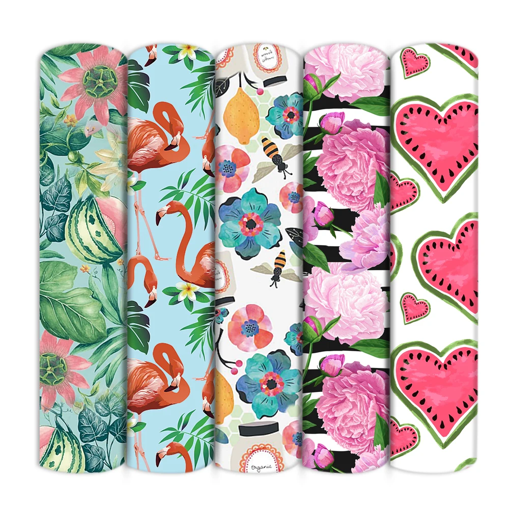 Арбуз фламинго полиэстер хлопок/4 способа стрейчевая ткань лоскутное шитье