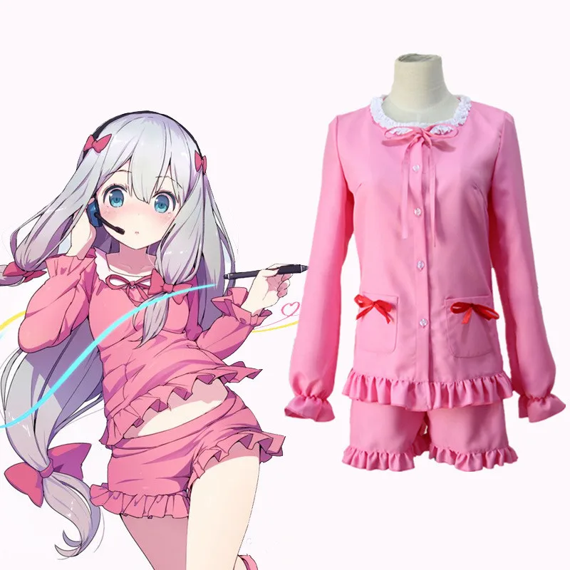 Милые пижамы Eromanga Sensei Izumi Sagiri ночная рубашка одежда для сна топы брюки униформа