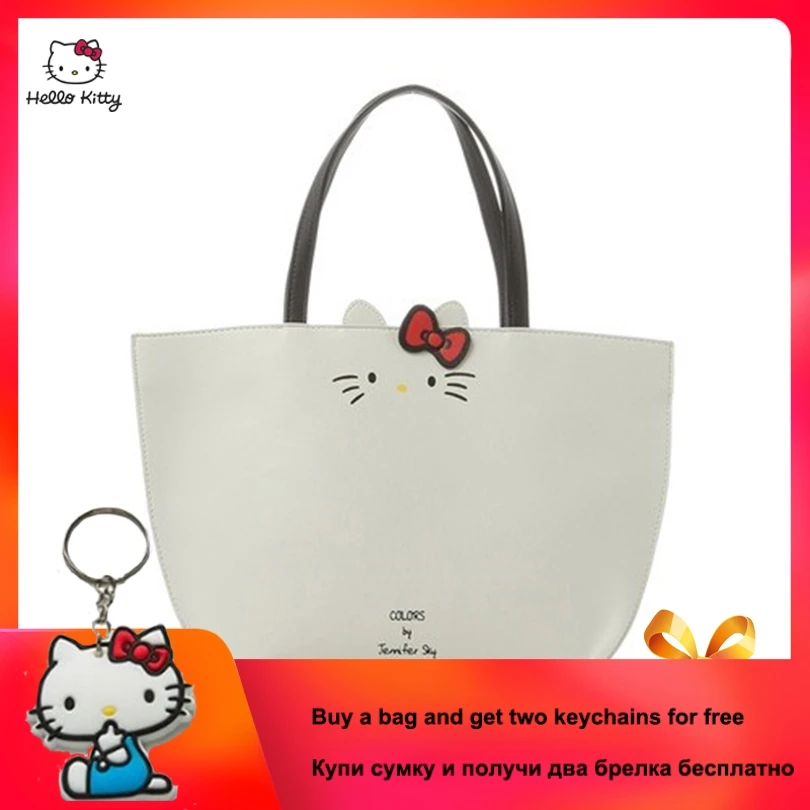 Многофункциональная сумка на плечо с принтом HELLO KITTY для мам покупок открытом