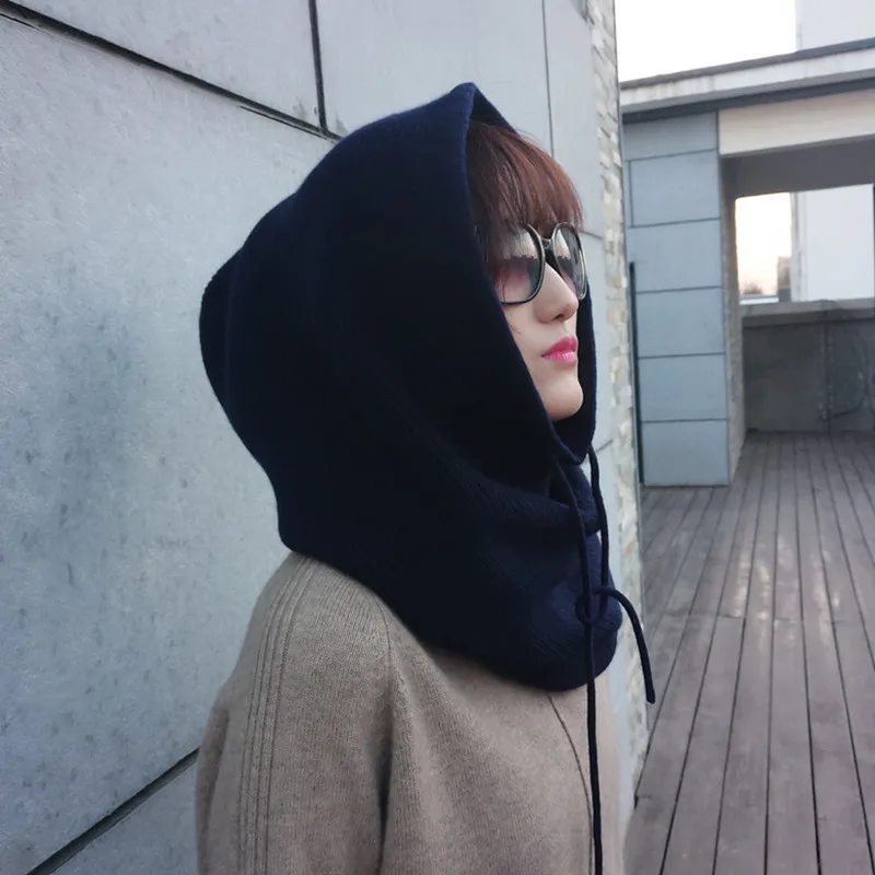 2019 женский многофункциональный шарф шапка кашемировая шерсть вязаные шапки