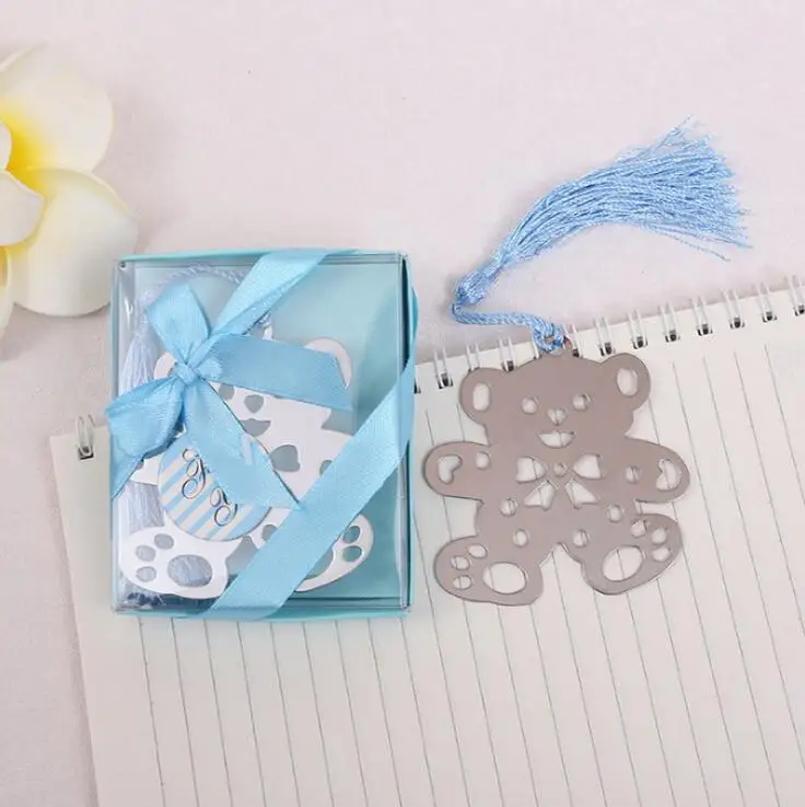 

Медвежонок металлическая Закладка с коробкой для детского душа первые подарки свадьба