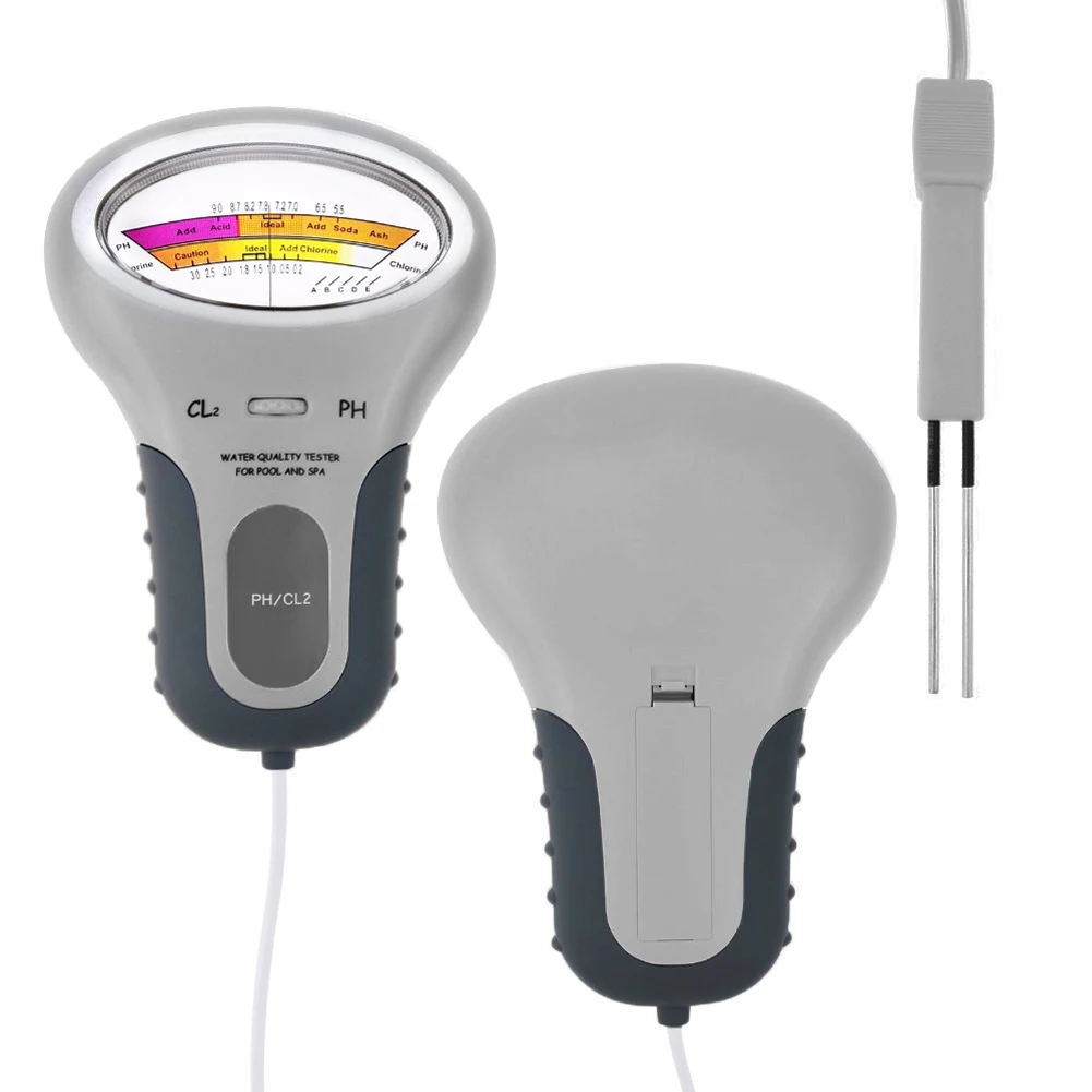 

Измерительные инструменты для спа, высокая точность для CL2, ручной портативный многофункциональный тестер PH для горячей ванны, бассейна, во...