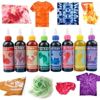 8colors tie dye kit non toxic diy garment graffiti fabric textile paint 100ml colorful clothing tie dye pigment set fast shippin