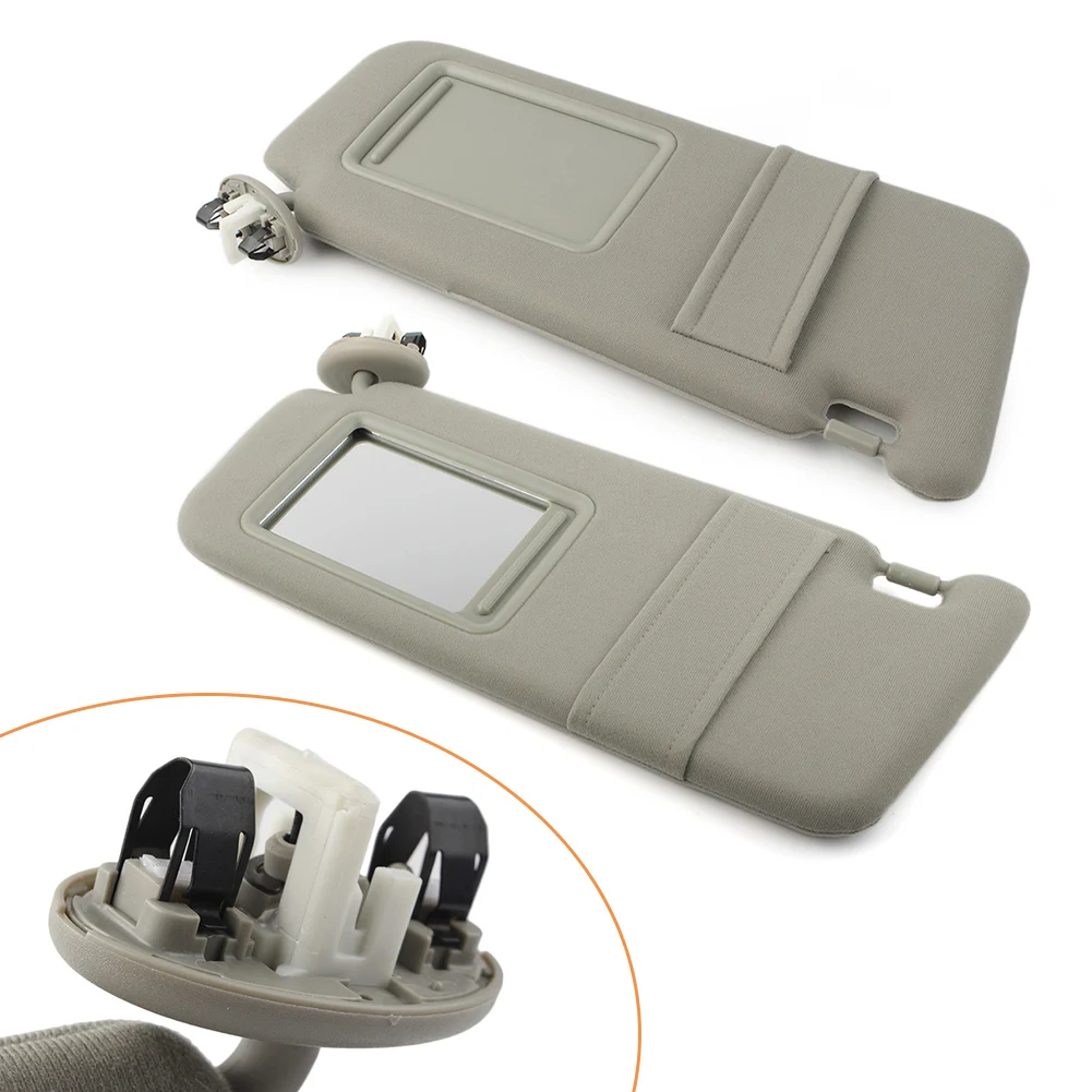 1pair Car Sun Visor Set Sunshade Shield For Toyota Camry Hybrid 2007 2008 2009 2010 2011 Right &amp Left With Vanity Light - купить по