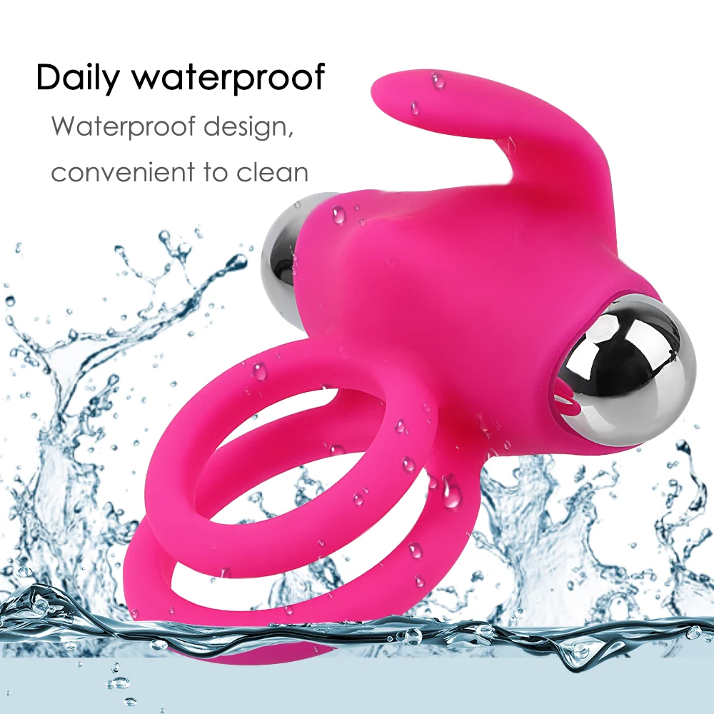  Vibrating Penis Rings Vibrators Clitoris Stimulate Cock Ring Delay Ejaculation Sex Toys for Men Adult Product Masturbator |