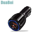 Автомобильное зарядное устройство с двумя USB-портами, 3,1 А, светодиодный дисплей, адаптер для быстрой зарядки для iPhone 12, 11 Pro, X, XR Max, 7, 8, Xiaomi Redmi 10, Realme 6, X2, X3, X50