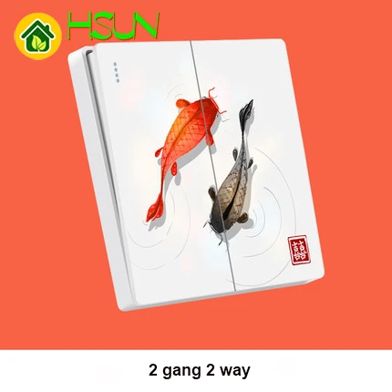 Тип 86 арт переключатель гнездо 1 2 3 4 банда way gloden fish ividuality креативная декоративная