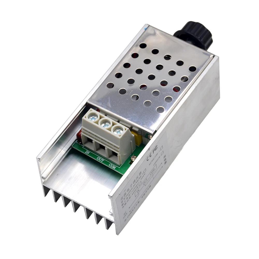AC220V 10000 Вт Высокая мощность SCR BTA10 электронный регулятор напряжения регулятор скорости цифровой дисплей для затемнения скорости термостат