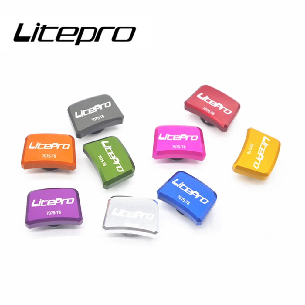 

Litepro Folding Bicycle Disc Nails Square Crank Positive Negative Teeth Single Chainring Bike Aluminum Alloy 412 Bolts 5Pcs/Pack