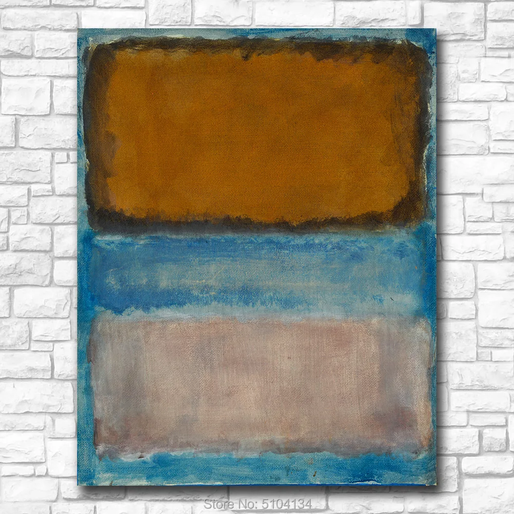 

Hand Painted Oil Painting Art For Living Room Abstract Mark_Rothko_Untitled Wall Art Home Decor Modern No Frame Canvas Painting