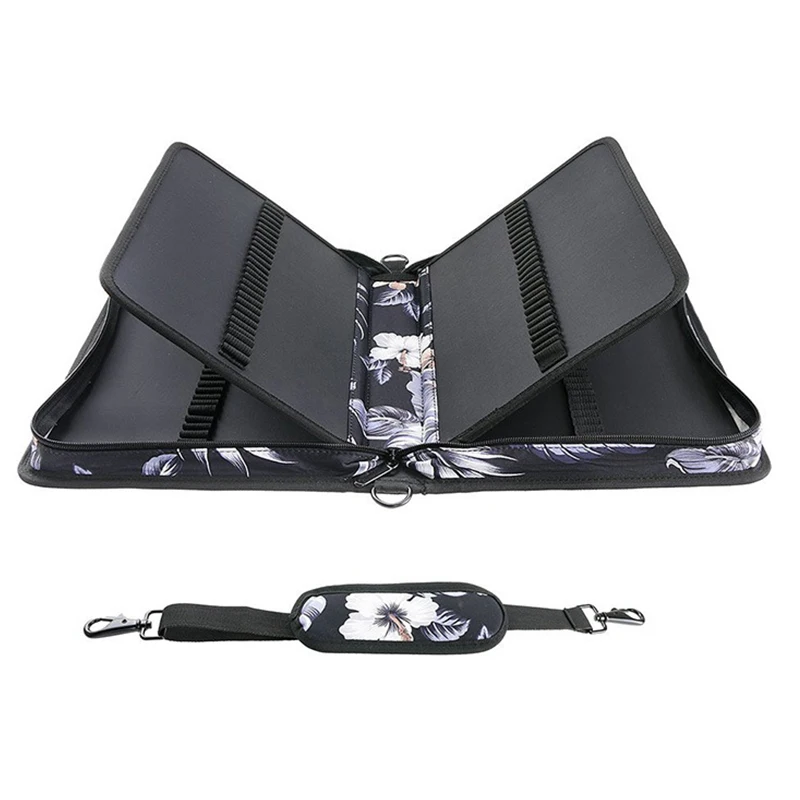 160 отделений цветной чехол для карандашей из ткани Оксфорд/Органайзер с ремешком