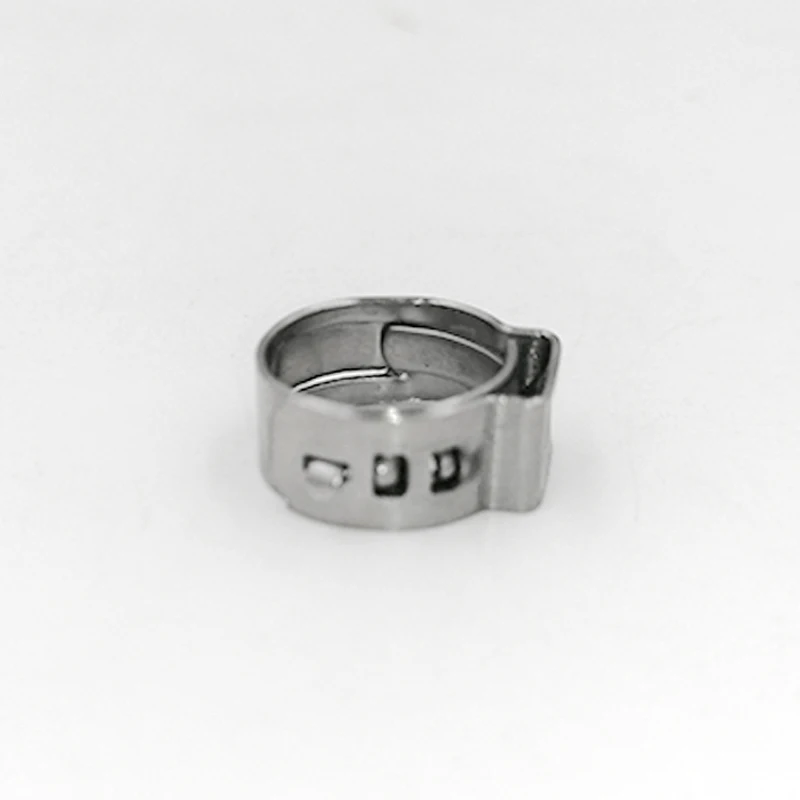 Одиночный зажим для ушной трубы высокого качества 304 из нержавеющей стали хомуты