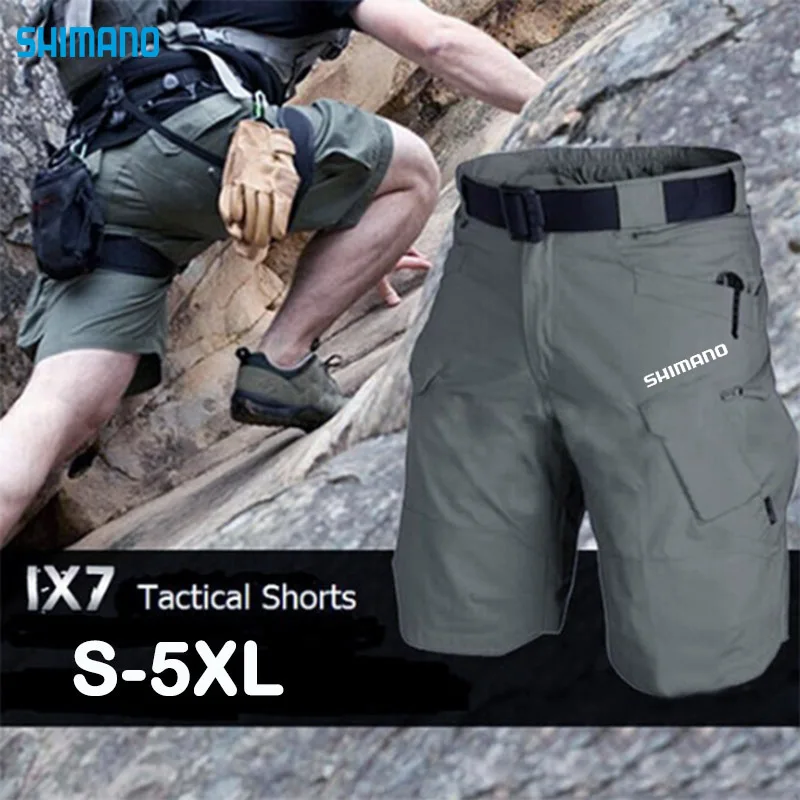 

Men's Waterproof Anti-sweat Fishing Short Thin Multi-pocket Solid Daiwa Fishing Clothing Breathable Quick Dry Outdoor Sport Wear