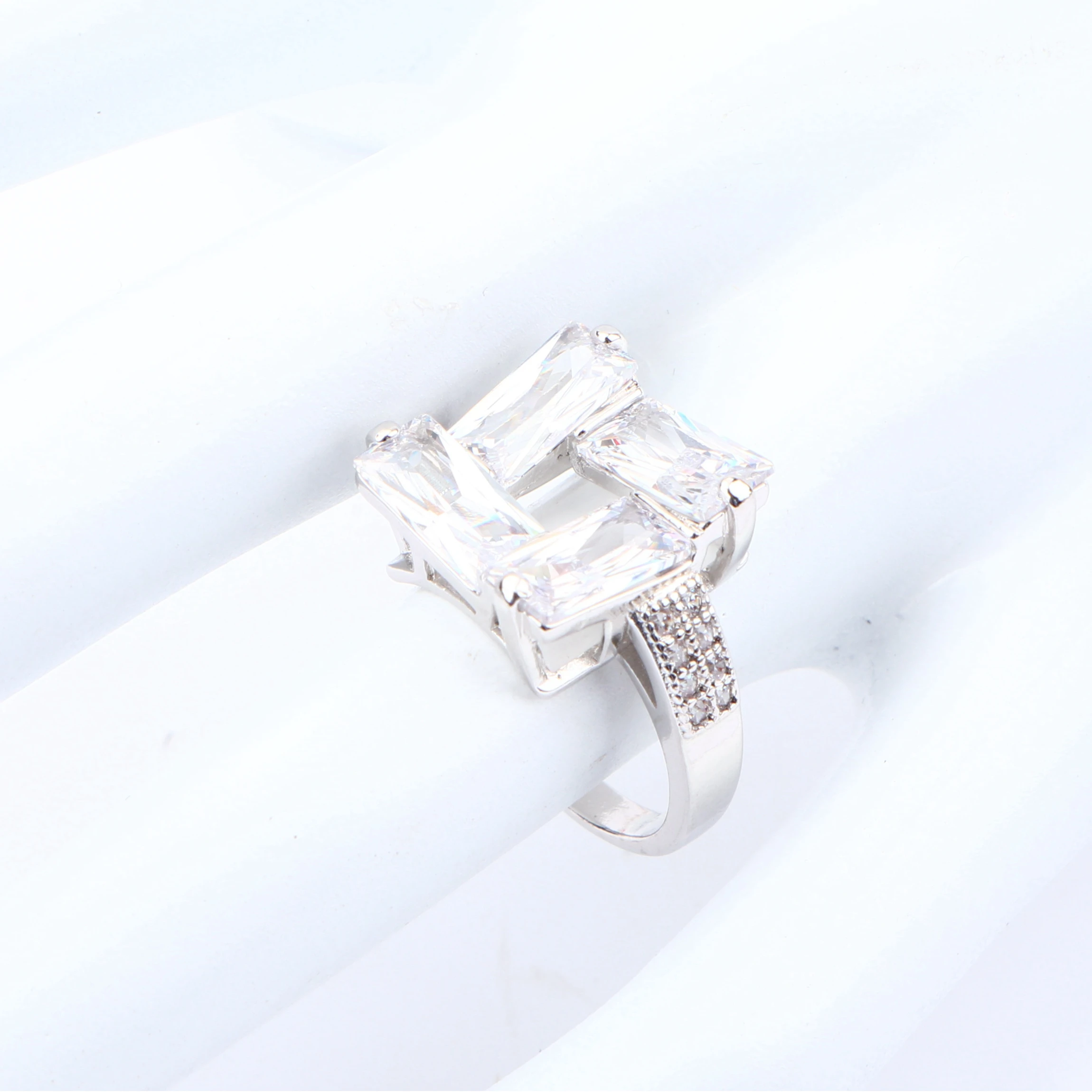 Женские свадебные ювелирные наборы из стерлингового серебра 925 пробы с белым