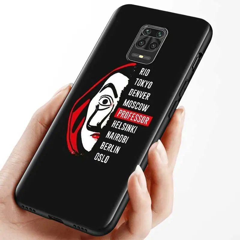 

Spain TV Money Heist House of Paper Phone Case For Xiaomi Redmi 9A 9C 8A 8 7A 7 6A 6 Note 9S 9 8T K30 Pro Soft TPU Back Cover