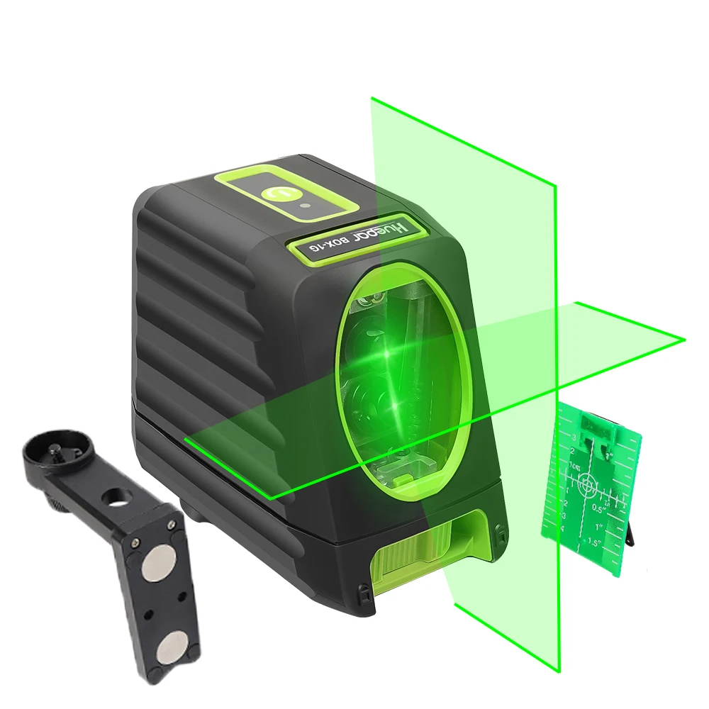 

Huepar Self-leveling Vertical & Horizontal Lasers Green Beam Cross Line Laser Level 150 Degree 510nm Nivel Laser For Outdoor Use