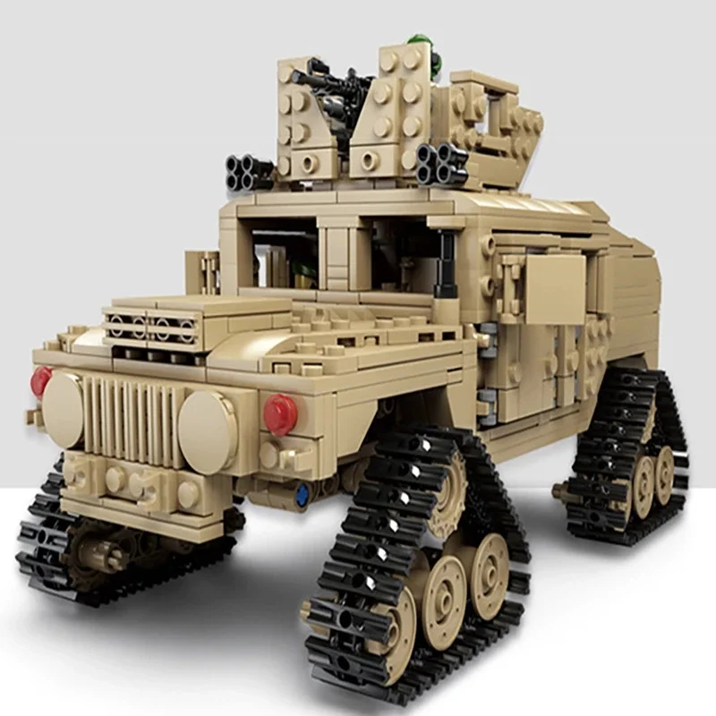 1463 шт. Kaizhi KY10000 Hummer M1A2 Abrams основной боевой танк мальчик Военные мелкие частицы