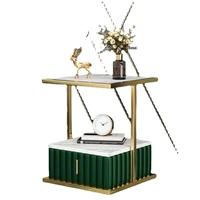 modern bedroom bedside table side table night stand features 3 drawer mirrored glass nightstand